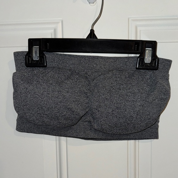 Skinny Girl-Gray Bandeau Top size Large - Picture 1 of 6